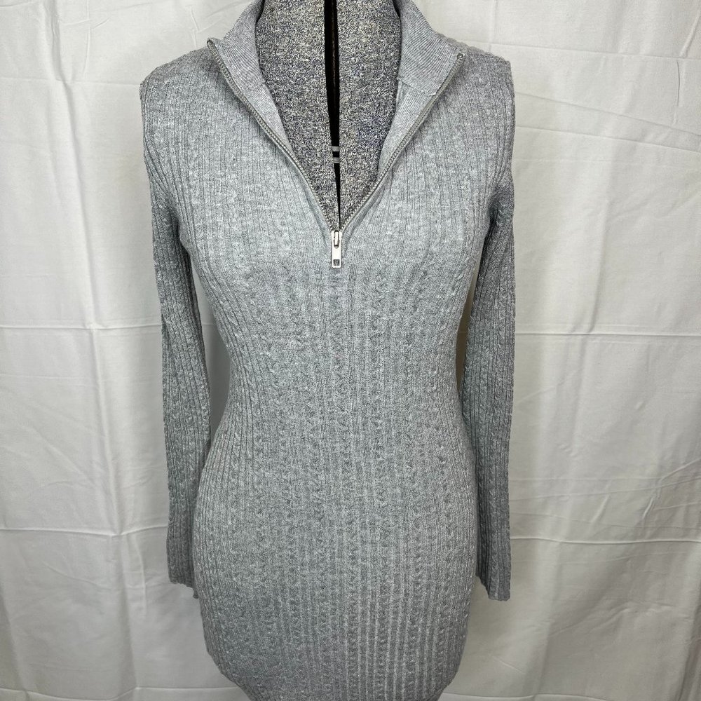 BB Dakota X Steve Madden Gray Knit Sweater Dress